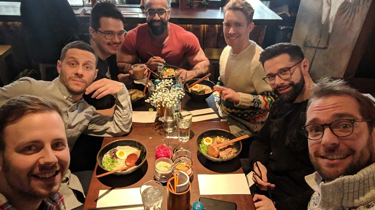 The Lightspeed Design System team enjoying some Ramen 🍜